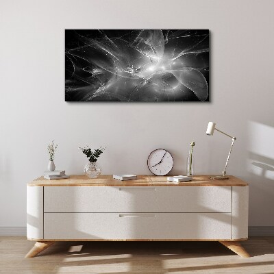 Futuristic abstractions in monochrome Canvas Wall art