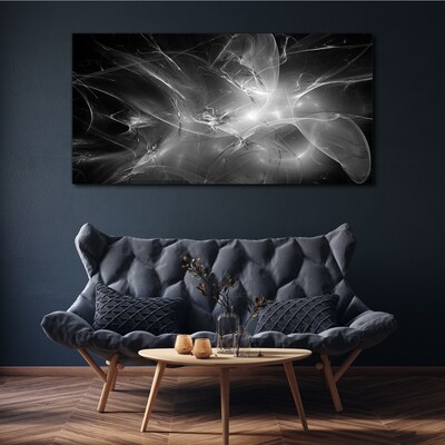 Futuristic abstractions in monochrome Canvas Wall art