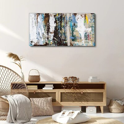 Abstract Mosaic of Colors Canvas Wall art