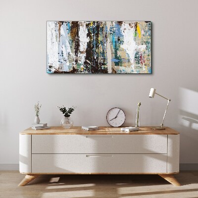 Abstract Mosaic of Colors Canvas Wall art