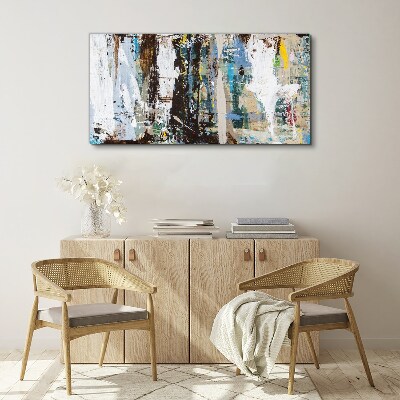 Abstract Mosaic of Colors Canvas Wall art