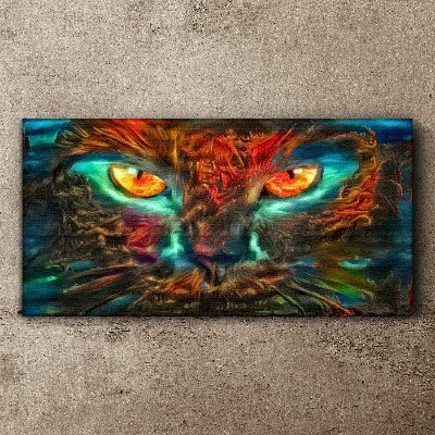 Mystery Cat Eyes Canvas Wall art