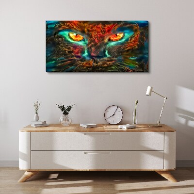 Mystery Cat Eyes Canvas Wall art