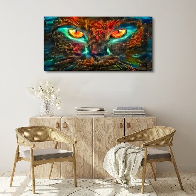 Mystery Cat Eyes Canvas Wall art