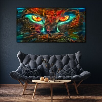 Mystery Cat Eyes Canvas Wall art