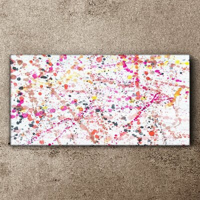 Colored spots on a white background Canvas Wall art