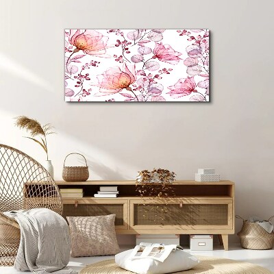 Floral dance in pastel shades Canvas Wall art
