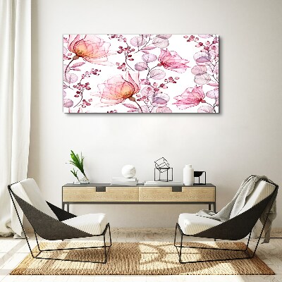 Floral dance in pastel shades Canvas Wall art