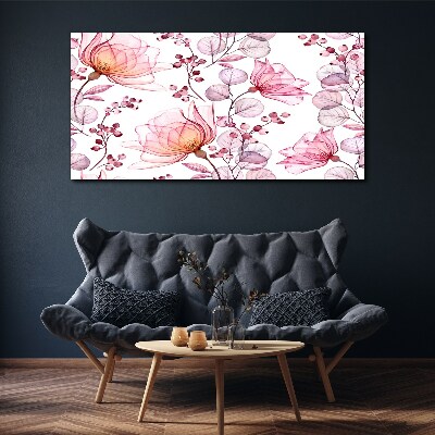 Floral dance in pastel shades Canvas Wall art