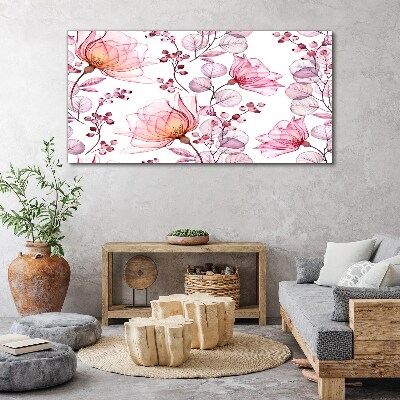 Floral dance in pastel shades Canvas Wall art