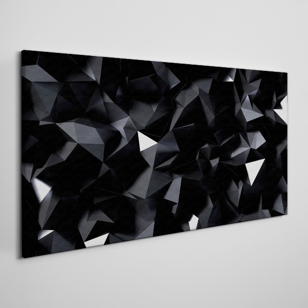 Black Geometric Mosaic Canvas Wall art
