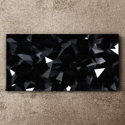 Black Geometric Mosaic Canvas Wall art