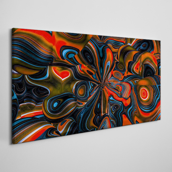Dynamic swirls of color Canvas Wall art