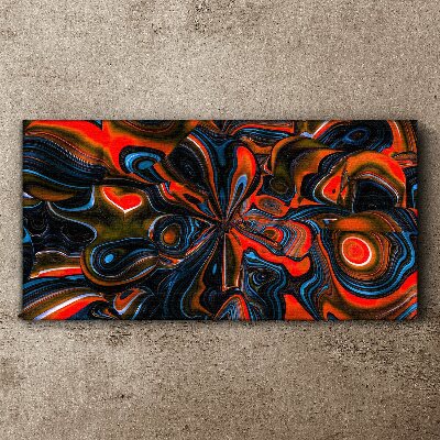 Dynamic swirls of color Canvas Wall art