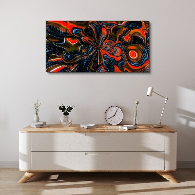 Dynamic swirls of color Canvas Wall art