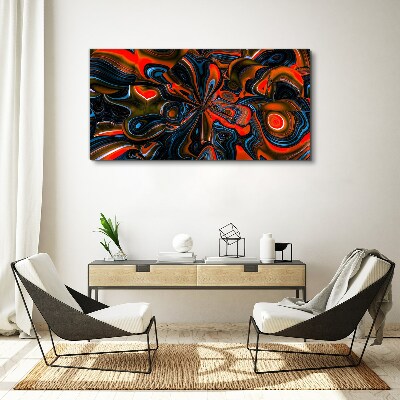 Dynamic swirls of color Canvas Wall art