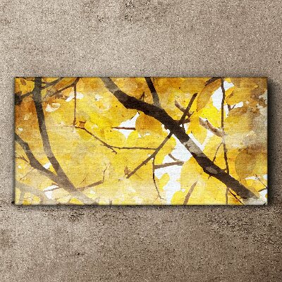 Tree branches leaves Canvas Wall art