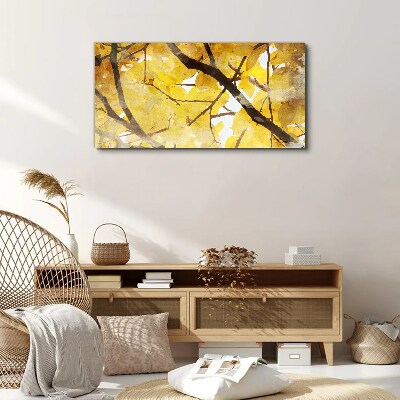 Tree branches leaves Canvas Wall art