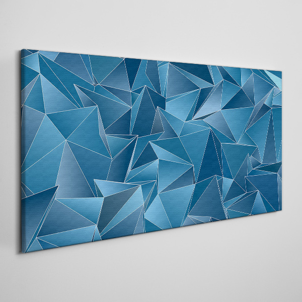 Geometry of blue solids Canvas Wall art
