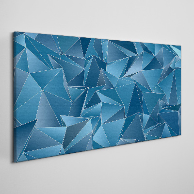 Geometry of blue solids Canvas Wall art