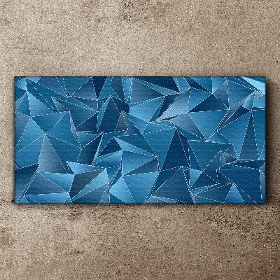 Geometry of blue solids Canvas Wall art