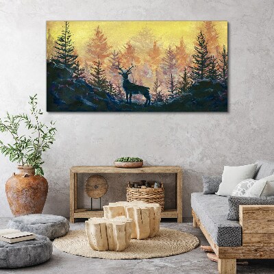 Forest animal deer Canvas Wall art