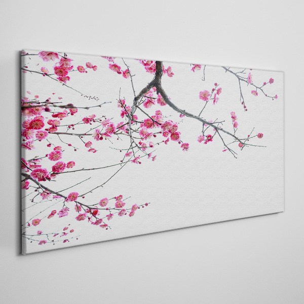 Floral harmony in pink Canvas Wall art