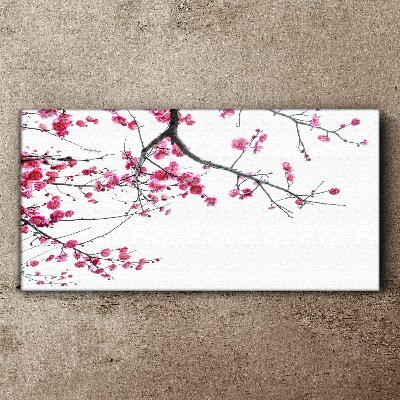 Tree branches flowers Canvas Wall art