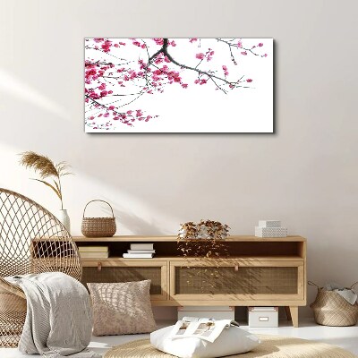 Floral harmony in pink Canvas Wall art