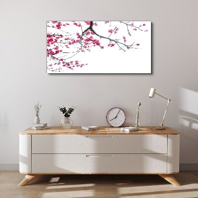 Floral harmony in pink Canvas Wall art