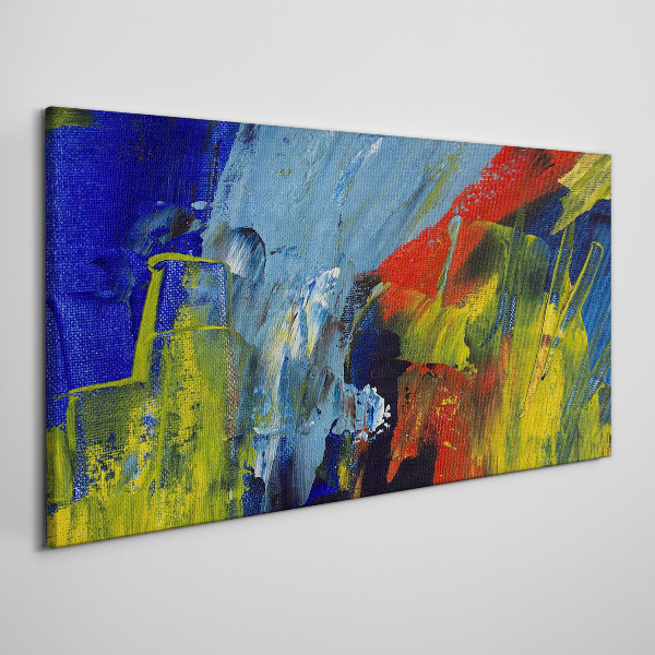 Dynamic colors in an abstract landscape Canvas Wall art
