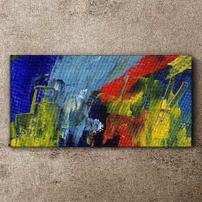 Dynamic colors in an abstract landscape Canvas Wall art