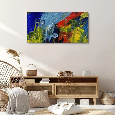 Dynamic colors in an abstract landscape Canvas Wall art