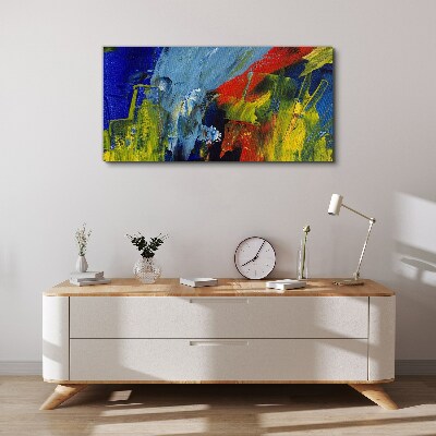 Dynamic colors in an abstract landscape Canvas Wall art