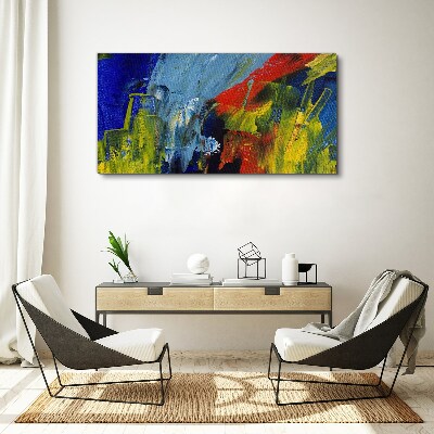 Dynamic colors in an abstract landscape Canvas Wall art