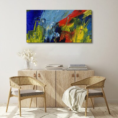 Dynamic colors in an abstract landscape Canvas Wall art