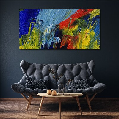 Dynamic colors in an abstract landscape Canvas Wall art