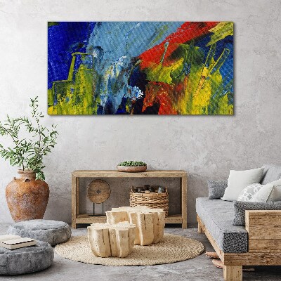 Dynamic colors in an abstract landscape Canvas Wall art