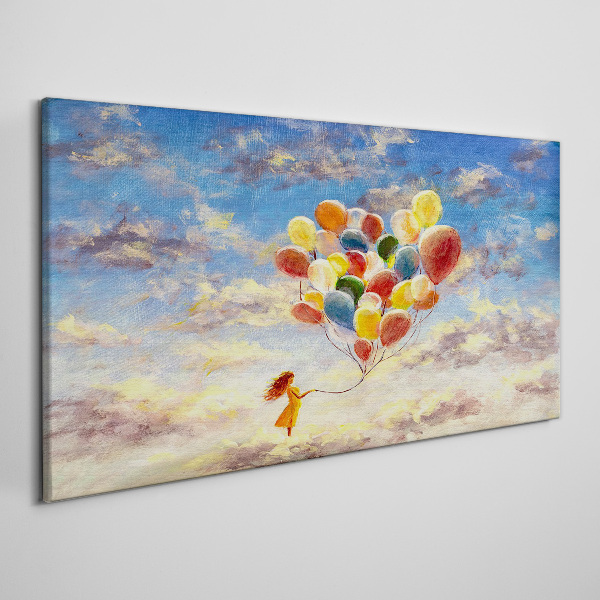 Dreams in the clouds Canvas Wall art