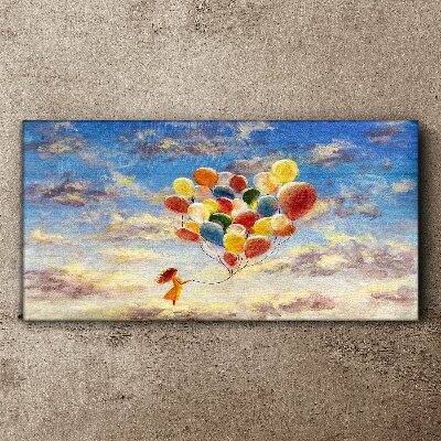 Dreams in the clouds Canvas Wall art