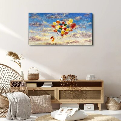 Dreams in the clouds Canvas Wall art