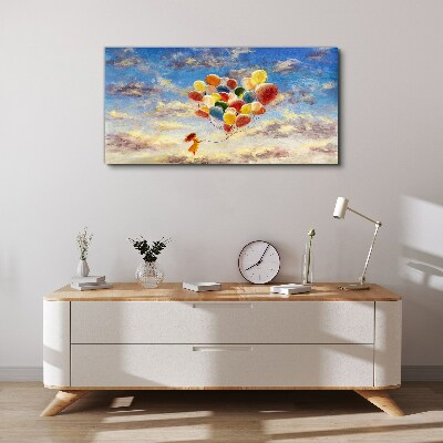 Dreams in the clouds Canvas Wall art