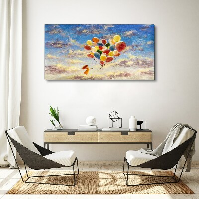 Dreams in the clouds Canvas Wall art
