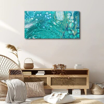 Ocean waves in glass Canvas Wall art