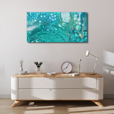 Ocean waves in glass Canvas Wall art