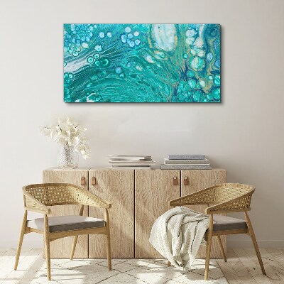 Ocean waves in glass Canvas Wall art