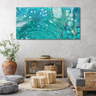Ocean waves in glass Canvas Wall art