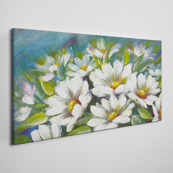 Floral charm in blue Canvas Wall art