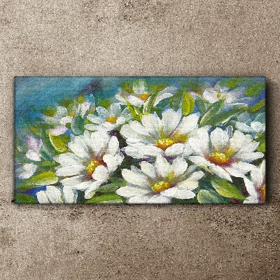 Floral charm in blue Canvas Wall art
