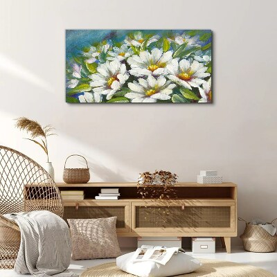 Floral charm in blue Canvas Wall art